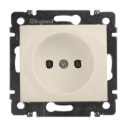 Розетка 2Р 16А Legrand Cariva, 773716, слоновая кость