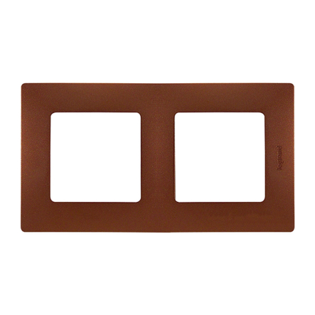 Рамка 2 поста Legrand Etika, 672572, какао - 1