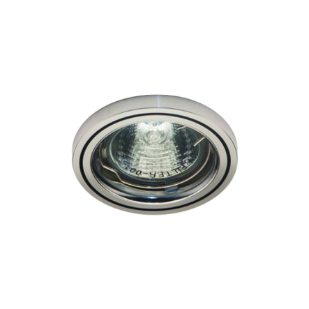 Светильник точечный Feron DL1021, MR16, GU5.3, 50W, блестящий черный/алюминий хром - 1