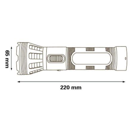 Фонарь ручной аккумуляторный Horoz Electric BEST-3 3W 120Lm