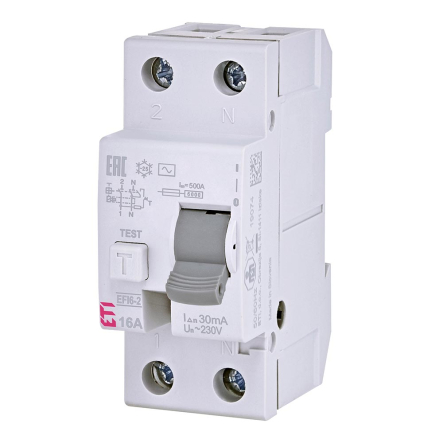 Дифференциальное реле ETIMAT EFI-4, 25А/30мА 4р (6кА), 2062137 - 1