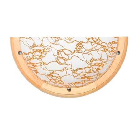 Светильник настенно-потолочный ДеКоРа, Модерн, 1/2, Е27, 1х60W, золото/сосна, 45849 - 1