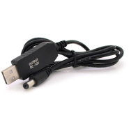 Кабель для роутера Voltronic KPFR/5-12, USB 2.0 => 5.5/2.5 мм, 5 В=>12 В/1 А, 1 м, 29886