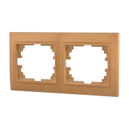 Рамка Lezard MIRA двомісна, горизонтальна, Дуб класичний матовий, 701-5100-147