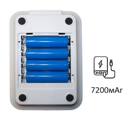 Настольная лампа аккумуляторная LEDium TAL-9101, 9 W, USB, 1800mAh, белая