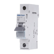 Автоматический выключатель HAGER MCN140, 1P, 40A, С 6kA, 1M