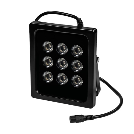 Прожектор ИнфраКрасный LightVision VLC-0912IR, 12V, 0.75 А, IP66, дальность подсв. 40м, угол 90°, чёрный