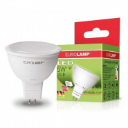 Лампа світлодіодна EUROLAMP 5 Вт, 3000K, GU5.3 220 В, MR16