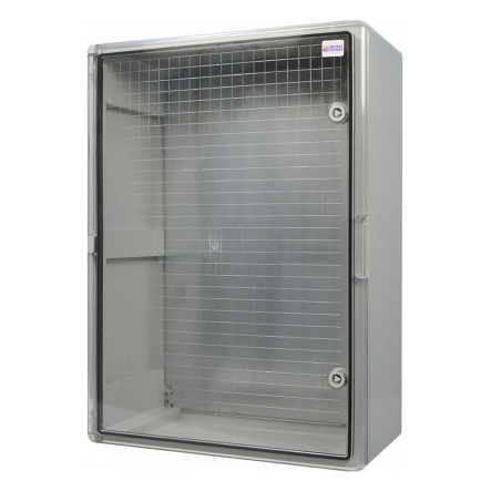 Корпус АБС-пластик АСКО-Укрем, ударостойкий, с монтажной панелью, прозрачные дверки, 50*70*25, ІР65, A0270010032