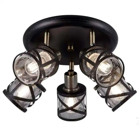 Люстра ALTALUSSE INL-6146C-05 Antique bras & Wengue, E14, 5x40W - 1