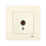 Розетка телевизионная концевая VIKO KARRE, 90960110, крем