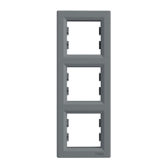 Рамка 3-постова, вертикальна, Schneider Electric ASFORA, сталь, ЕРН5810362