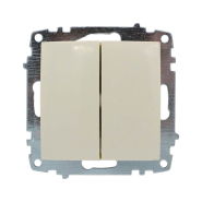 Выключатель EL-BI ZENA, 2 кл., (механизм), крем, 609-010300-202