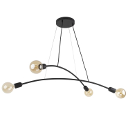 Люстра TK-lighting HELIX BLACK 2724, 4хЕ27, 60Вт, 80х86х86 см