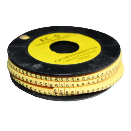 Маркировка кабельная Techno Systems МК0 0,75-1,5мм2 символ "5" 1000шт/ролл, TNSy5502405 - 1