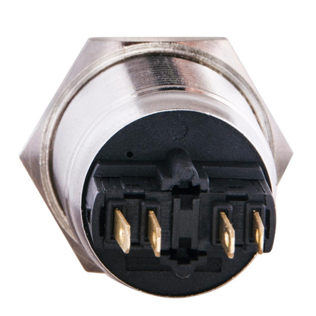 Кнопка металлическая АСКО-УКРЕМ TYJ 22-221, плоская с выступом 22мм 1NO+1NC, A0140010126