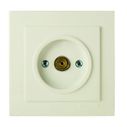 Розетка Nilson Touran телевізійна проходная крем, 24121028