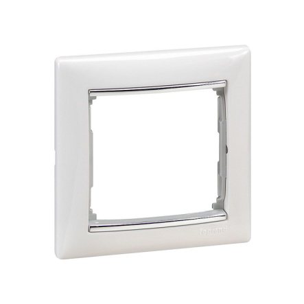 Рамка 1 пост LEGRAND Valena, 770491, білий/срібло - 1