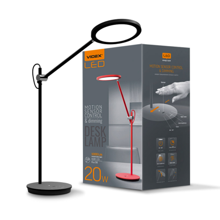 Лампа Умная LED с таймером VIDEX TF15B 20W 4100K чёрная, 26432 - 1