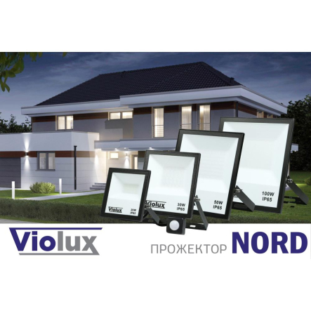 Прожектор LED Violux NORD 30W 6000K IP65 черный