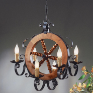 Люстра Massive 07615/06/54, штурвал корабля, 6хE14, 1000х470 мм