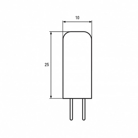 Лампа светодиодная EUROLAMP 2W 3000K G4 220V 