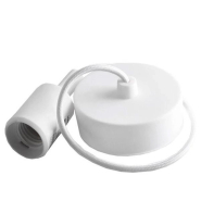 Патрон підвіс силіконовий 100*25мм2 + E27 білий 1м для LED ламп Lemanso /LMA073