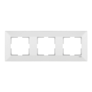 Рамка тройная горизонтальная VIKO Meridian, 90979003-WH, белая