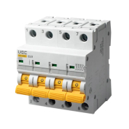 Автоматический выключатель UEC SB-M8, 4P, 50A, С, 4,5kА, MCB45-4-050-C