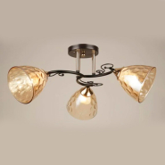 Люстра VALESO V W3028–3 Black+Gold на 3 плафона