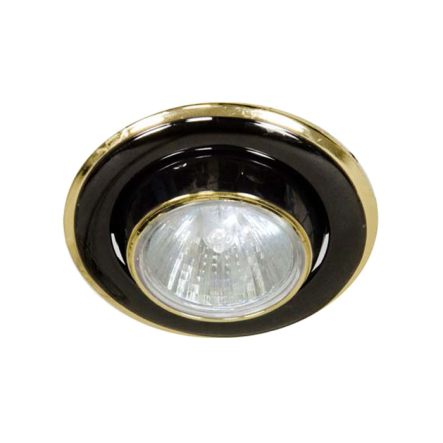 Светильник точечный Feron 301, R39, Е14, черный/золото - 1