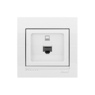 Розетка Lezard DERIY компьютерная, белая, 702-0202-139