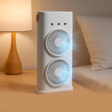 Вентилятор настольный 10W с увлажнением и подсветкой от USB Type-C, (37,5х14,5х9 см)