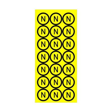 Знак АСКОУКРЕМ "Нейтраль", аркуш - 21 шт. - 1