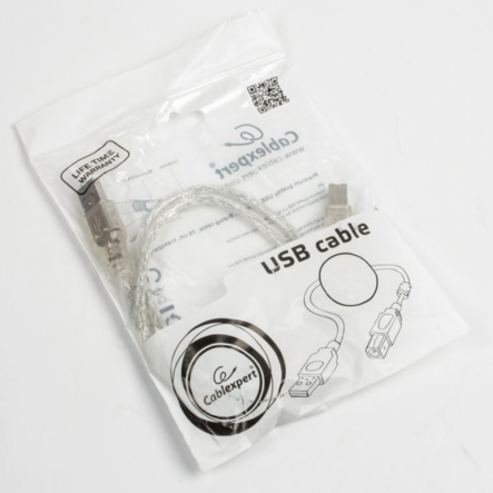 Кабель Cablexpert CCF-USB2-AMBM-TR-2M USB2.0 A-папа/B-папа, 2.0 м, феррит
