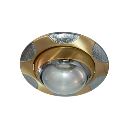 Светильник точечный поворотный Feron 156, R50, E14, матовое золото/хром - 1