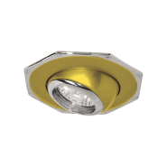 Светильник точечный Feron 305, R39, E14, золото/хром