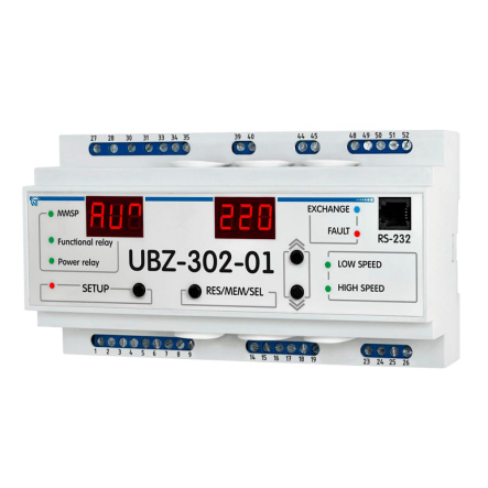 Универсальный блок защиты асинхронных электродвигателей Новатек-Электро УБЗ-302 - 1