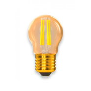 Лампа LED LUXEL Filament 5 Вт, 2500K, E27, 220 В, G45, Golden, 075-HG