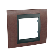 Рамка 1-местная табак/графит Schneider Electric Uniсa TOP, MGU66.002.2M4