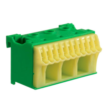 Блок HAGER KN14E, PE-клемма, количество единиц - 2; ширина - 60мм, 1P, 63A, 34х33х60 мм - 1