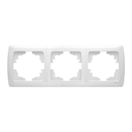 Рамка потрійна горизонтальна VIKO CARMEN, 90571103, біла