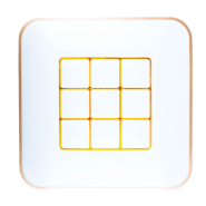 Світильник стельовий SUNLED, квадрат, 70W, 450х450 мм, золотистий, R-Q450-01S