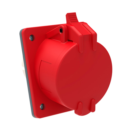 Розетка встраиваемая IEK MAGNUM ССИ-424 32А-6ч/380-415В, 3Р+PЕ, IP44, PSN42-032-4 - 1