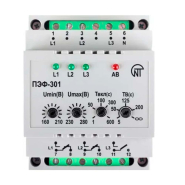 Электронный переключатель фаз Новатек-Электро ПЭФ-301