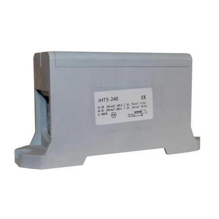 Клемма силовая TNSY СКНГ-JHT5-240, 380 A, 35-240 кв.мм., серая, 5506248