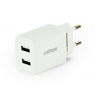 Зарядний пристрій Energenie EG-U2C2A-03-W, USB 2.1 A, білий