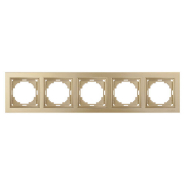 Рамка Nilson Touran пятерная золото, 24150095