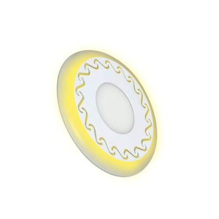 Светильник LED PANEL RIGHT HAUSEN LACE, 6W, 4000K, 156х32мм, белый, подсветка 3W yellow - 1