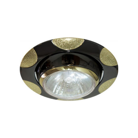Світильник точковий поворотний Feron 156, R50, E14, чорний металік/золото - 1